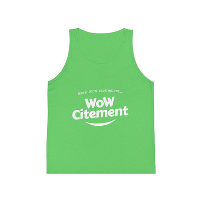 Wowcitement Kid's Jersey Tank Top - Fun Summer Tee, Birthday Gift, Playwear, Casual Outfit, Activewear for Kids