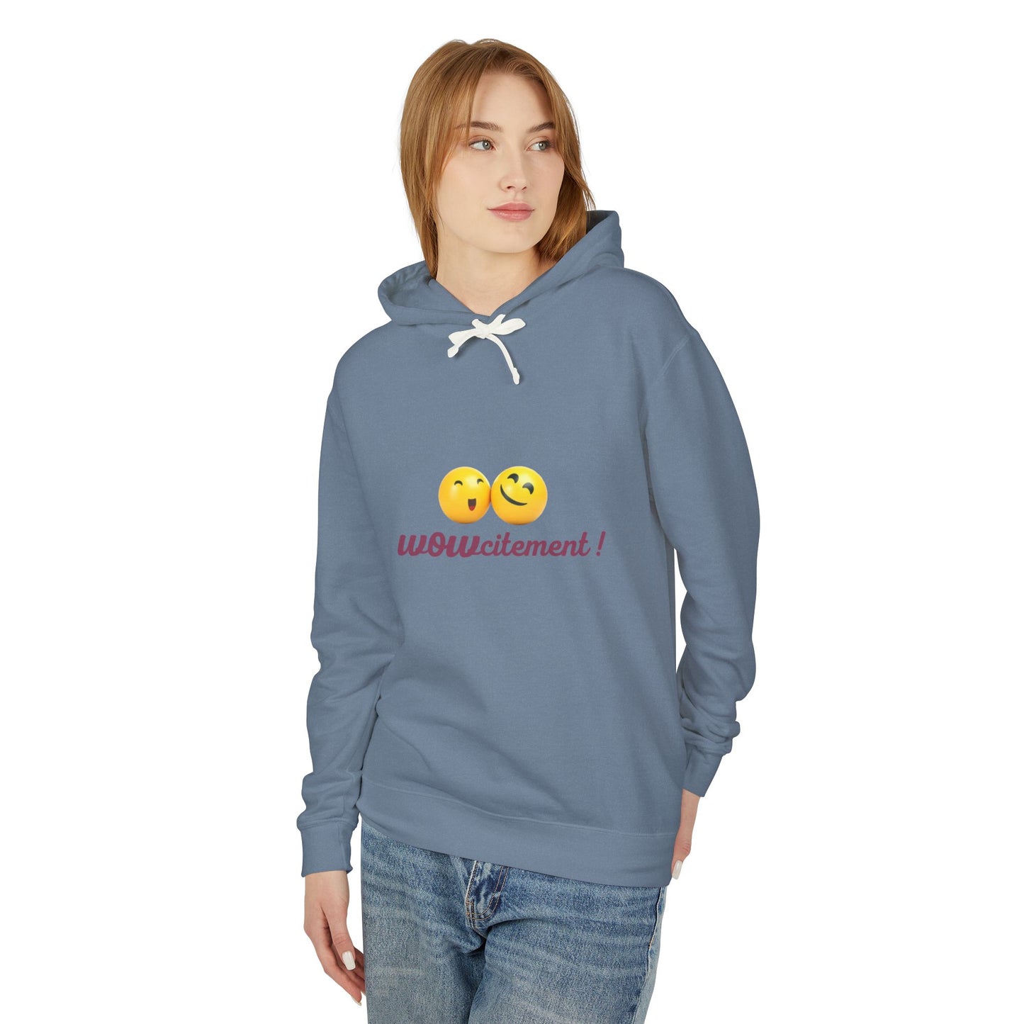 Wowcitement Unisex Lightweight Hooded Sweatshirt