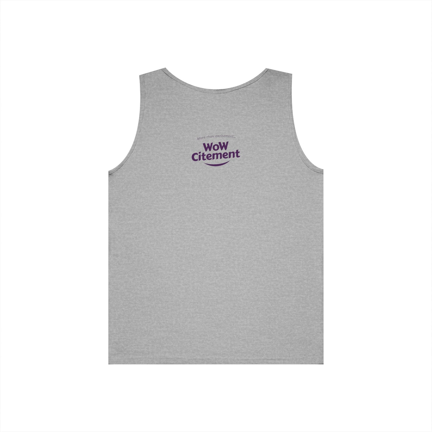 WoWcitement Unisex Cotton Tank Top - Fun Summer Wear, Gift for Friends, Motivational Apparel, Casual Day Out, Beach Wear, Workout Top