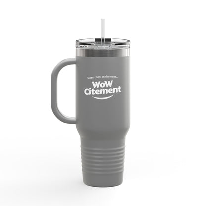 Wowcitement Insulated Travel Mug - Perfect for Coffee Lovers, On-the-Go Hydration, Gift for Travelers, BPA-Free, 40oz