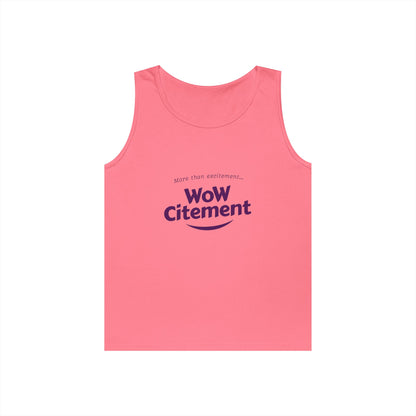 WoWcitement Unisex Cotton Tank Top - Fun Summer Wear, Gift for Friends, Motivational Apparel, Casual Day Out, Beach Wear, Workout Top