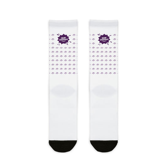 Wowcitement Patterned Crew Socks for Everyday Wear, Gift for Him/Her, Casual Fashion Addition, Unique Sock Gift, Sublimation Dress Socks