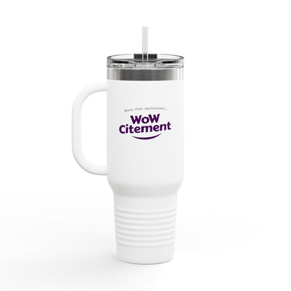 Wowcitement Insulated Travel Mug - Perfect for Coffee Lovers, On-the-Go Hydration, Gift for Travelers, BPA-Free, 40oz