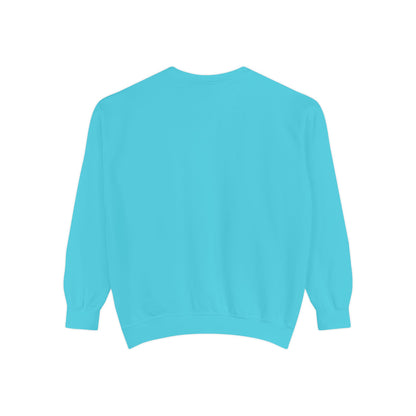 Summer Vibes Wowcitement Unisex Garment-Dyed Sweatshirt- Perfect for Beach Lovers and Summer Celebrations