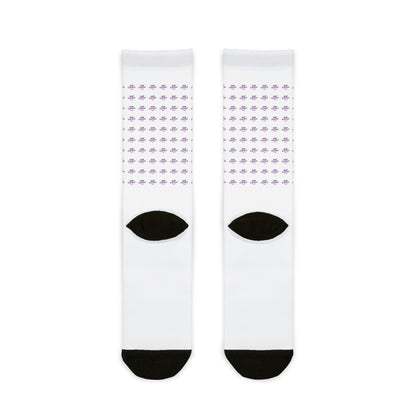 Wowcitement Patterned Crew Socks for Everyday Wear, Gift for Him/Her, Casual Fashion Addition, Unique Sock Gift, Sublimation Dress Socks
