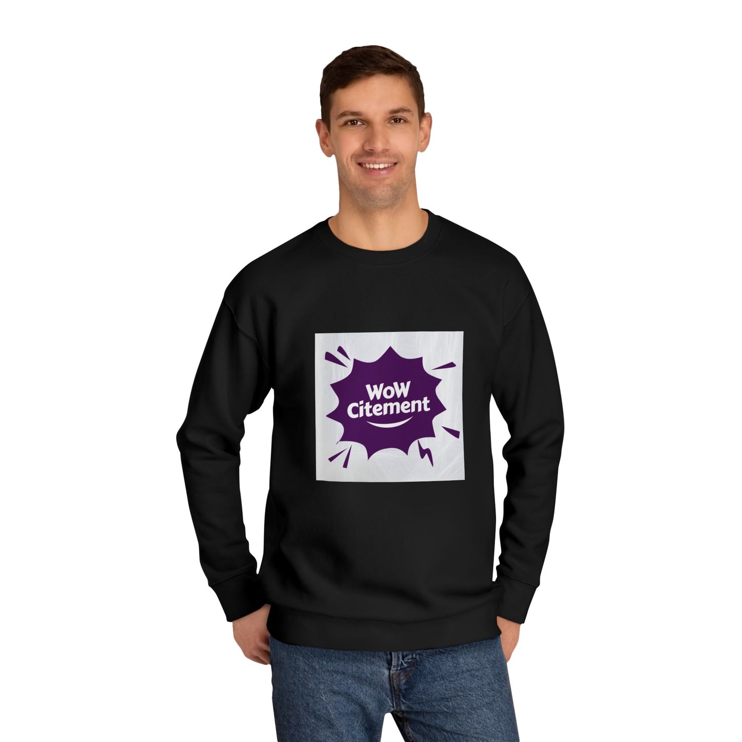 WoWcitement Sweatshirt, Cozy eco-friendly Apparel, Gift for Friends, Perfect for Inspiration, Seasonal Casual Wear