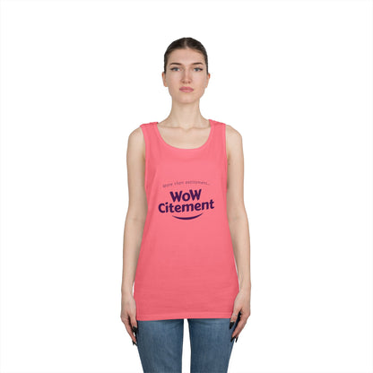 WoWcitement Unisex Cotton Tank Top - Fun Summer Wear, Gift for Friends, Motivational Apparel, Casual Day Out, Beach Wear, Workout Top