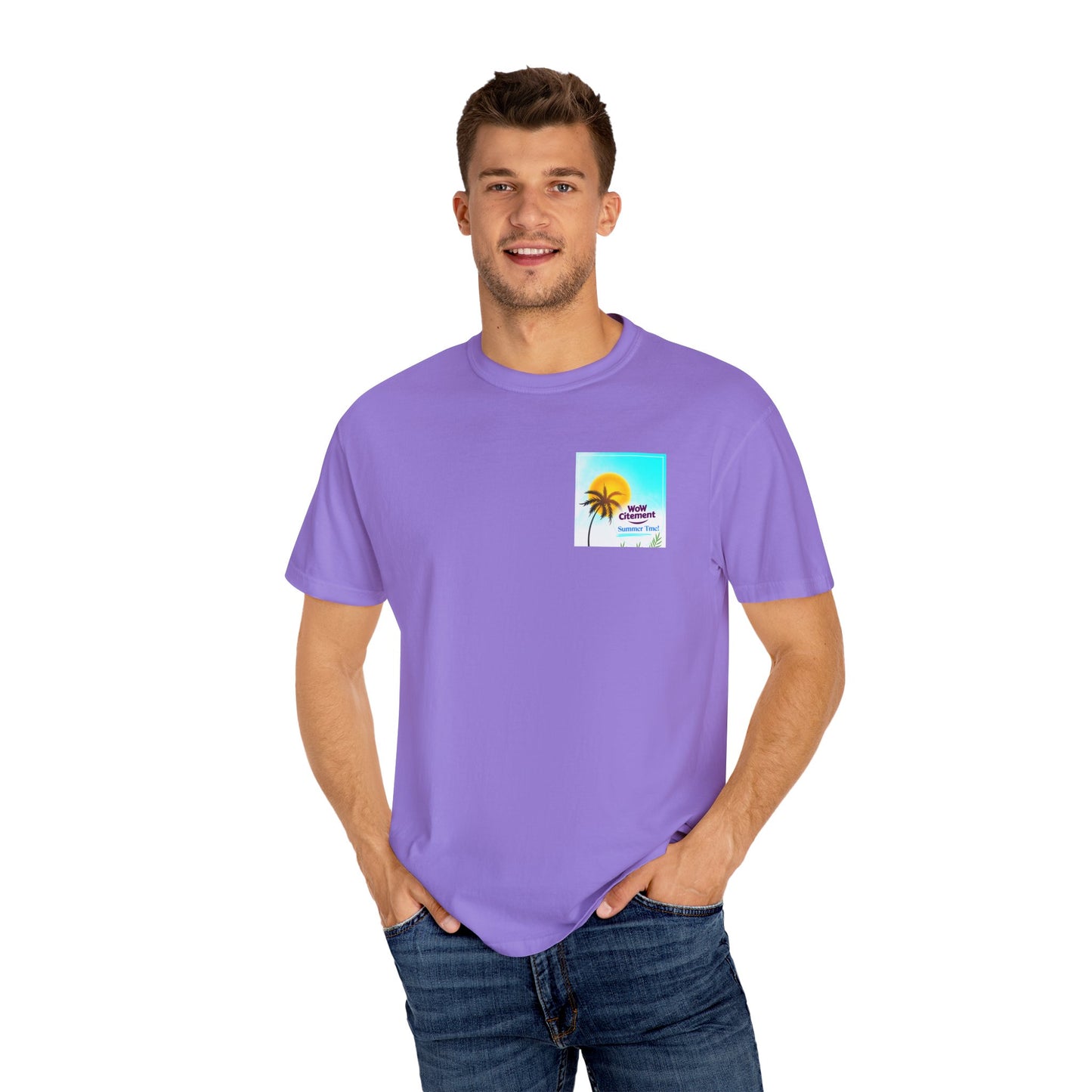 WOWcitement Summer Vibes T-Shirt, Relaxed Fit Tee, Beachwear, Vacation Shirt, Festival Apparel, Gift for Beach Lovers