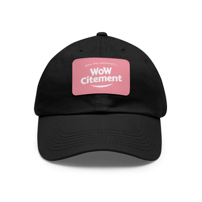 WoWcitement Stylish Dad Hat with Leather Patch - Perfect Gift for Dads, Casual Wear, Outdoor Activities, Festivals, and Everyday Style