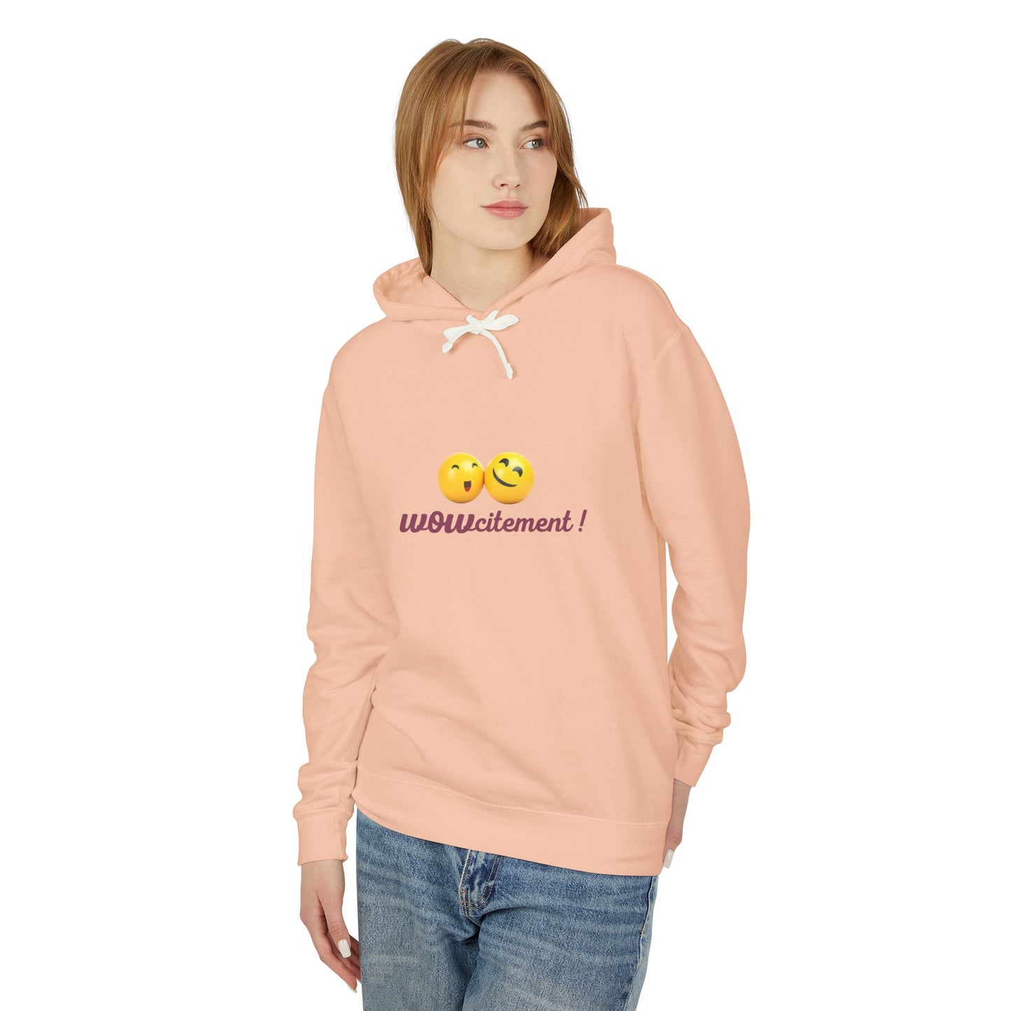 Wowcitement Unisex Lightweight Hooded Sweatshirt