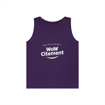 WoWcitement Unisex Cotton Tank Top - Fun Summer Wear, Gift for Friends, Motivational Apparel, Casual Day Out, Beach Wear, Workout Top
