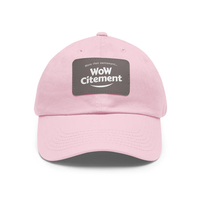 WoWcitement Stylish Dad Hat with Leather Patch - Perfect Gift for Dads, Casual Wear, Outdoor Activities, Festivals, and Everyday Style