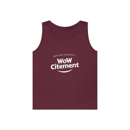 WoWcitement Unisex Cotton Tank Top - Fun Summer Wear, Gift for Friends, Motivational Apparel, Casual Day Out, Beach Wear, Workout Top
