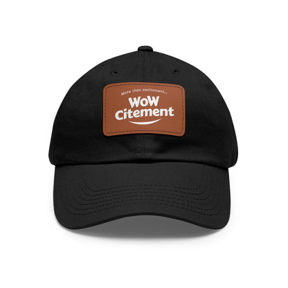WoWcitement Stylish Dad Hat with Leather Patch - Perfect Gift for Dads, Casual Wear, Outdoor Activities, Festivals, and Everyday Style
