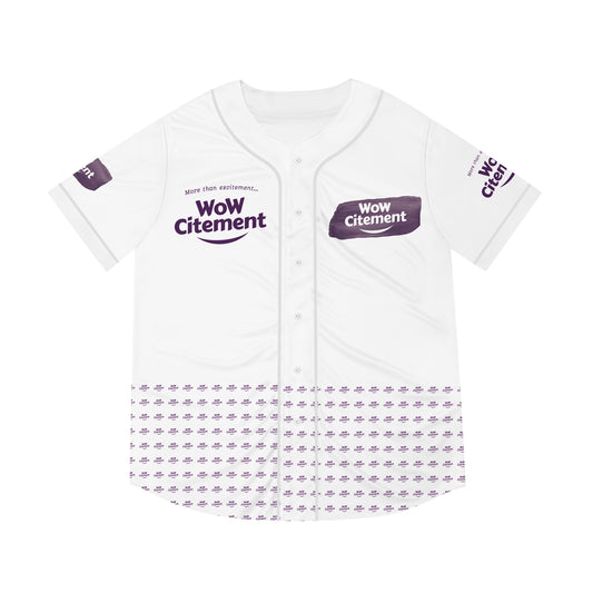 WoWcitement Men's Baseball Jersey - Fun Sportswear, Casual Team Apparel, Gift for Baseball Lovers, Perfect for Game Days, Stylish Sports Fan Gear