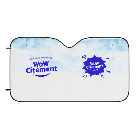 Car Sun Shades with Wowcitement design for Fun Road Trips, UV Protection, Customizable Car Accessories, Great for Summer Travel, Perfect Gift for Drivers