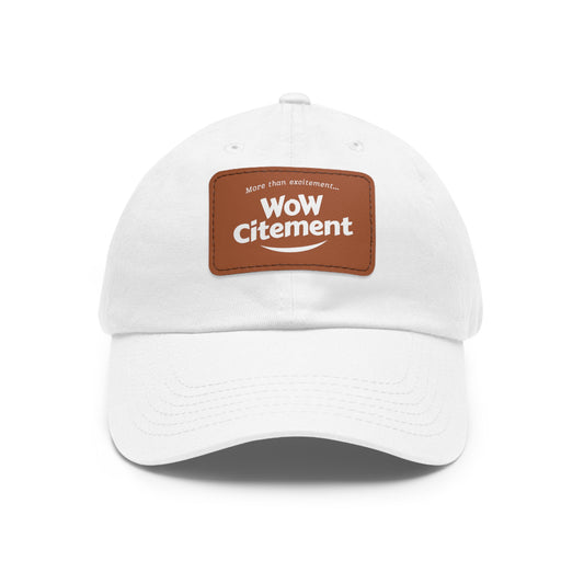 WoWcitement Stylish Dad Hat with Leather Patch - Perfect Gift for Dads, Casual Wear, Outdoor Activities, Festivals, and Everyday Style