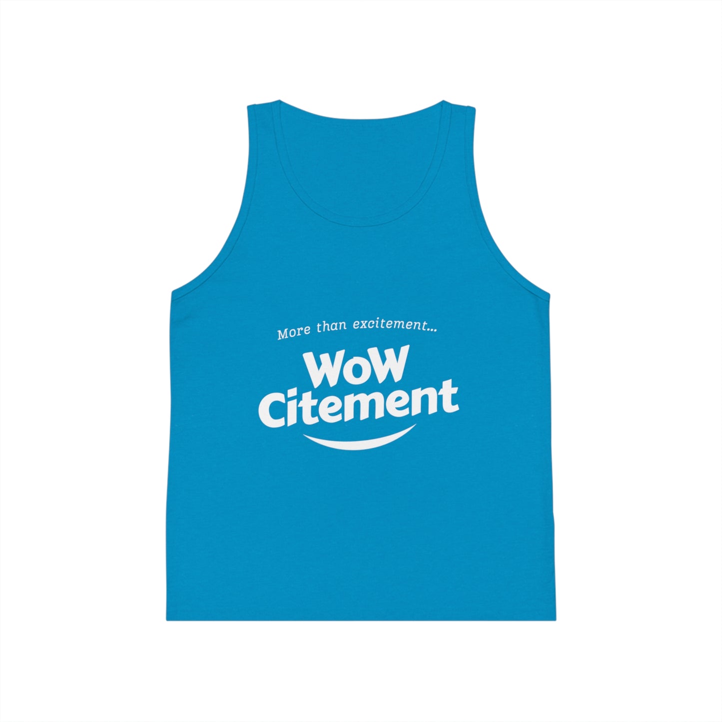 Wowcitement Kid's Jersey Tank Top - Fun Summer Tee, Birthday Gift, Playwear, Casual Outfit, Activewear for Kids