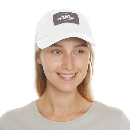 WoWcitement Stylish Dad Hat with Leather Patch - Perfect Gift for Dads, Casual Wear, Outdoor Activities, Festivals, and Everyday Style
