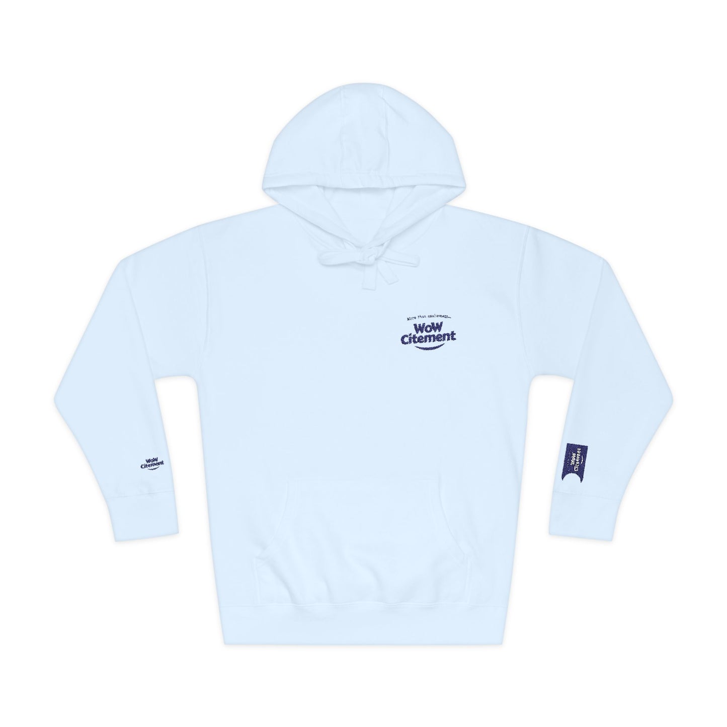 Cozy WoWcitement Unisex Fleece Hoodie, Casual Pullover, Perfect Gift for Him/Her, Soft Sweatshirt for Relaxation, Everyday Comfort Wear.