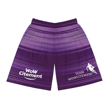 Stylish WoWcitement Basketball Shorts, Vibrant Sports Shorts, Athletic Wear, Game Day Gear, Summer Outfits, Sports Fan Apparel