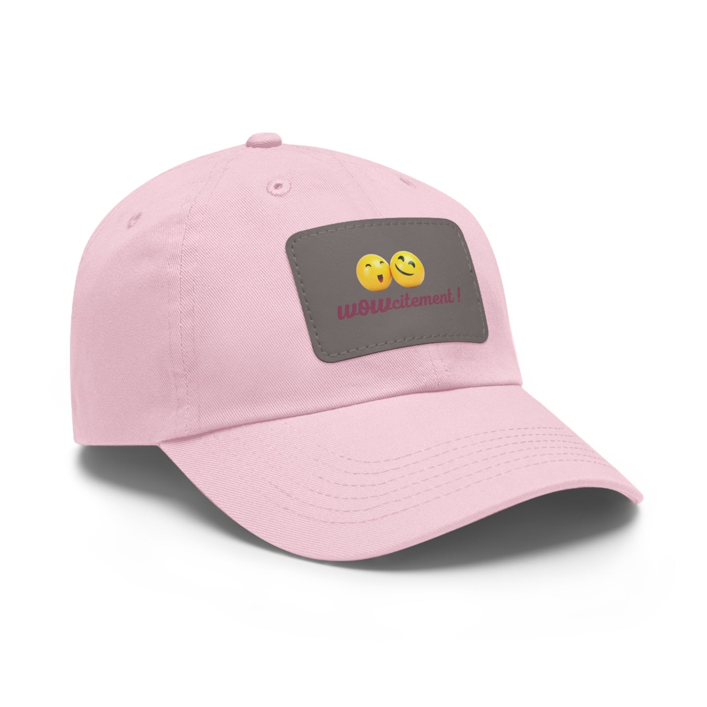 Wowcitement Dad Hat with Leather Patch (Rectangle)