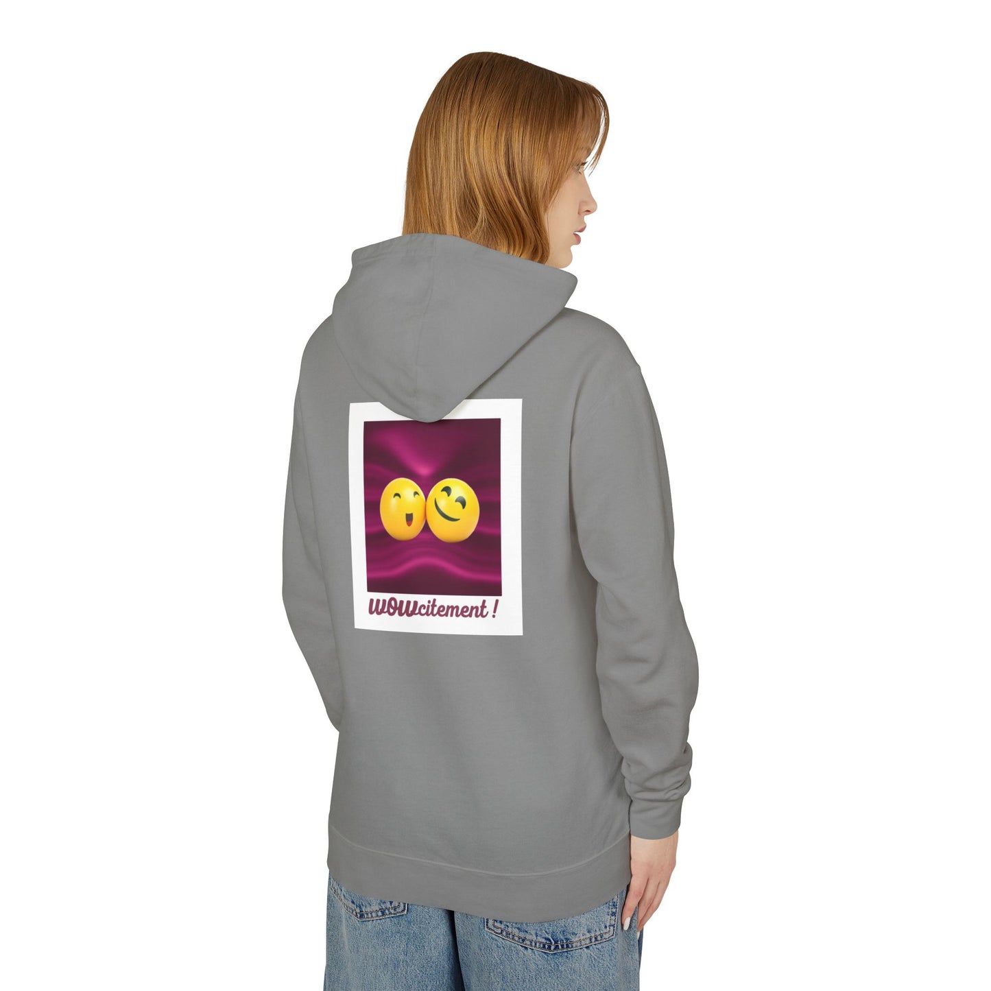 Wowcitement Unisex Lightweight Hooded Sweatshirt