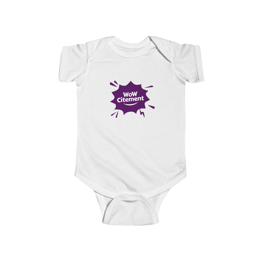 Infant Bodysuit with WoW Citement Design, Baby Gift, Cute Baby Clothes, Newborn Outfit, Fun Baby Shower Gift
