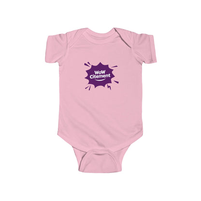 Infant Bodysuit with WoW Citement Design, Baby Gift, Cute Baby Clothes, Newborn Outfit, Fun Baby Shower Gift