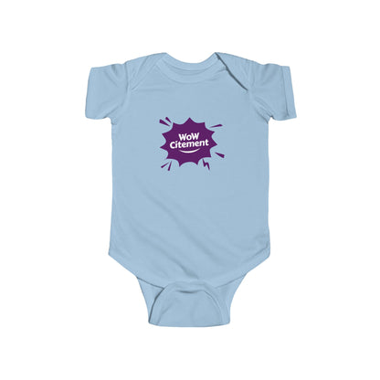 Infant Bodysuit with WoW Citement Design, Baby Gift, Cute Baby Clothes, Newborn Outfit, Fun Baby Shower Gift