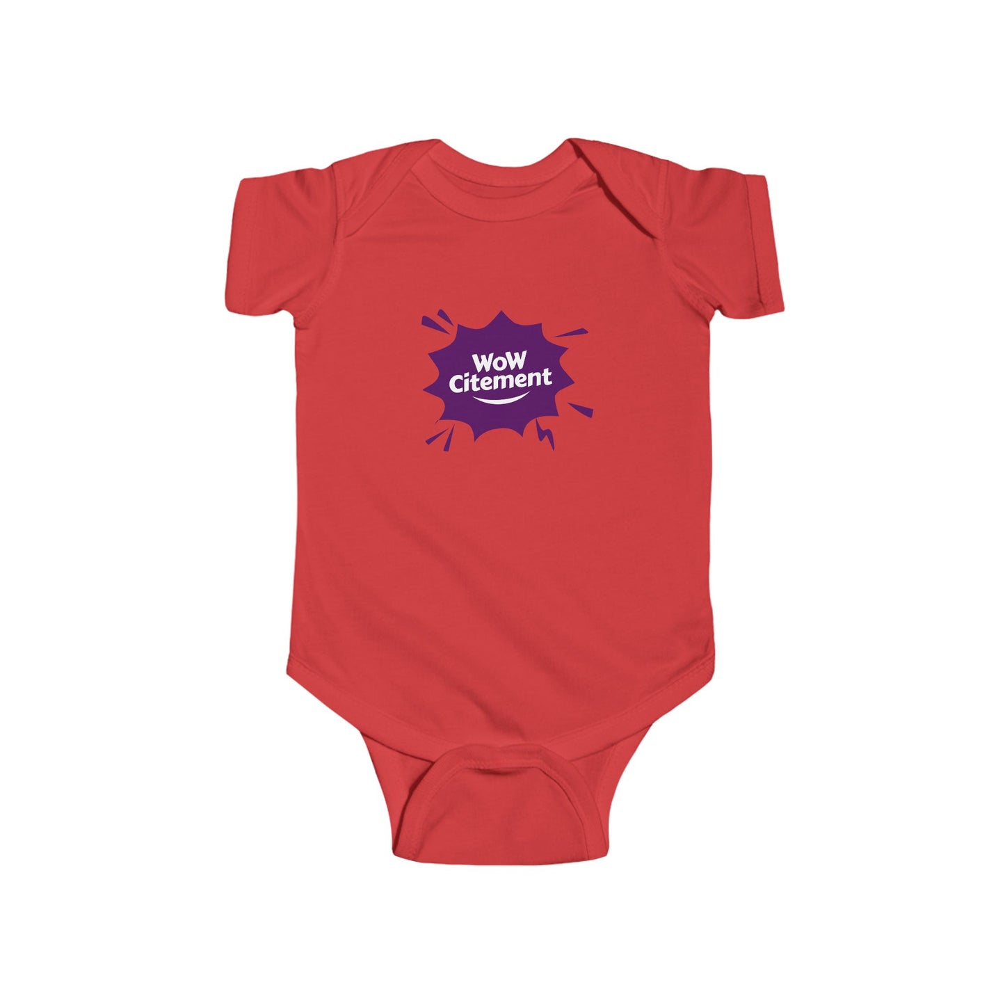 Infant Bodysuit with WoW Citement Design, Baby Gift, Cute Baby Clothes, Newborn Outfit, Fun Baby Shower Gift