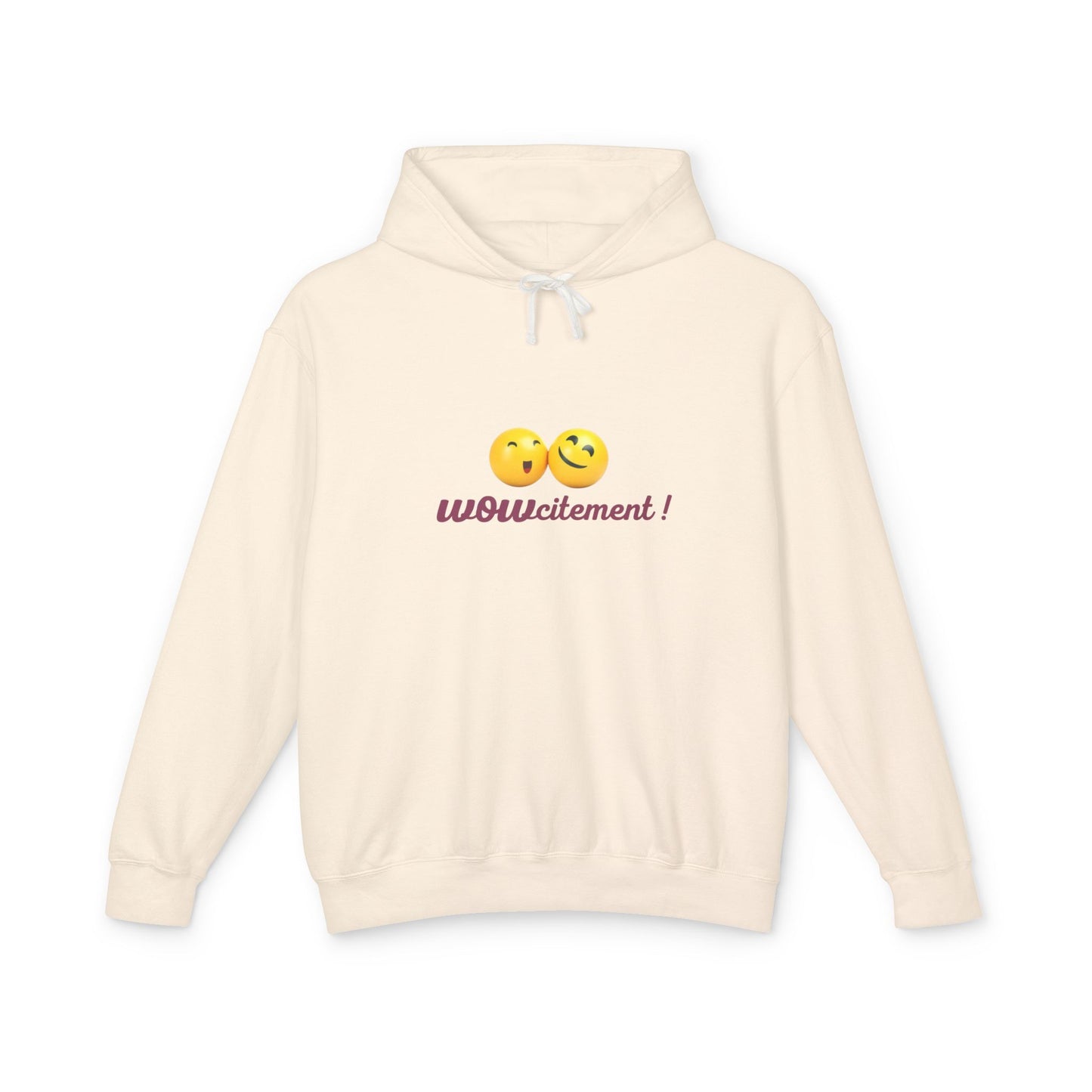 Wowcitement Unisex Lightweight Hooded Sweatshirt