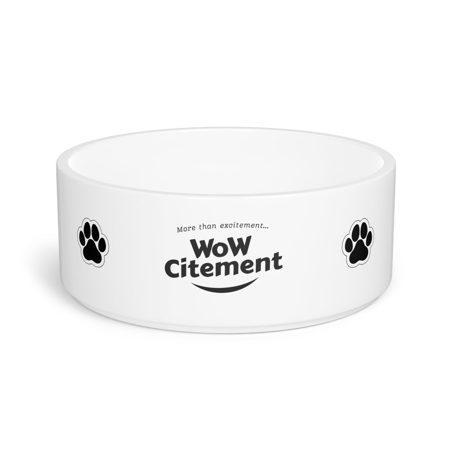 WowCitement Pet Bowl Vibrant Ceramic Dish Durable 16oz Feeding Bowl and Perfect Gift for Pet Lovers