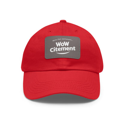 WoWcitement Stylish Dad Hat with Leather Patch - Perfect Gift for Dads, Casual Wear, Outdoor Activities, Festivals, and Everyday Style