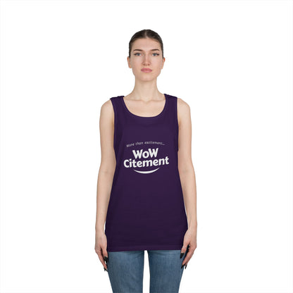 WoWcitement Unisex Cotton Tank Top - Fun Summer Wear, Gift for Friends, Motivational Apparel, Casual Day Out, Beach Wear, Workout Top