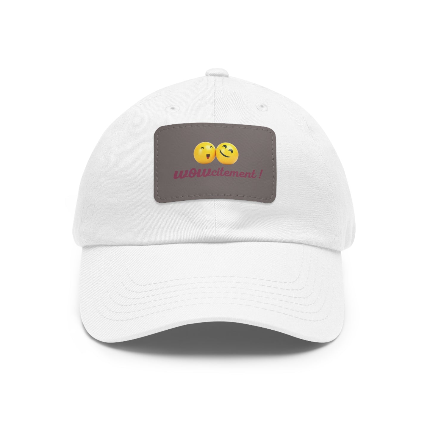 Wowcitement Dad Hat with Leather Patch (Rectangle)