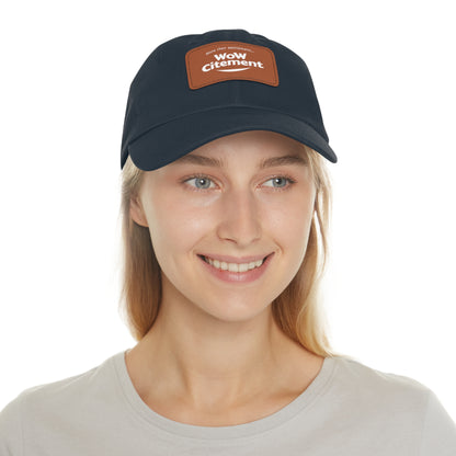 WoWcitement Stylish Dad Hat with Leather Patch - Perfect Gift for Dads, Casual Wear, Outdoor Activities, Festivals, and Everyday Style