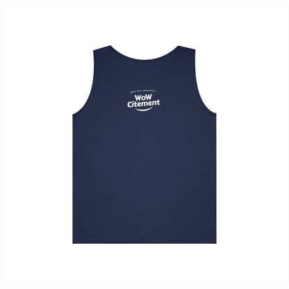 WoWcitement Unisex Cotton Tank Top - Fun Summer Wear, Gift for Friends, Motivational Apparel, Casual Day Out, Beach Wear, Workout Top
