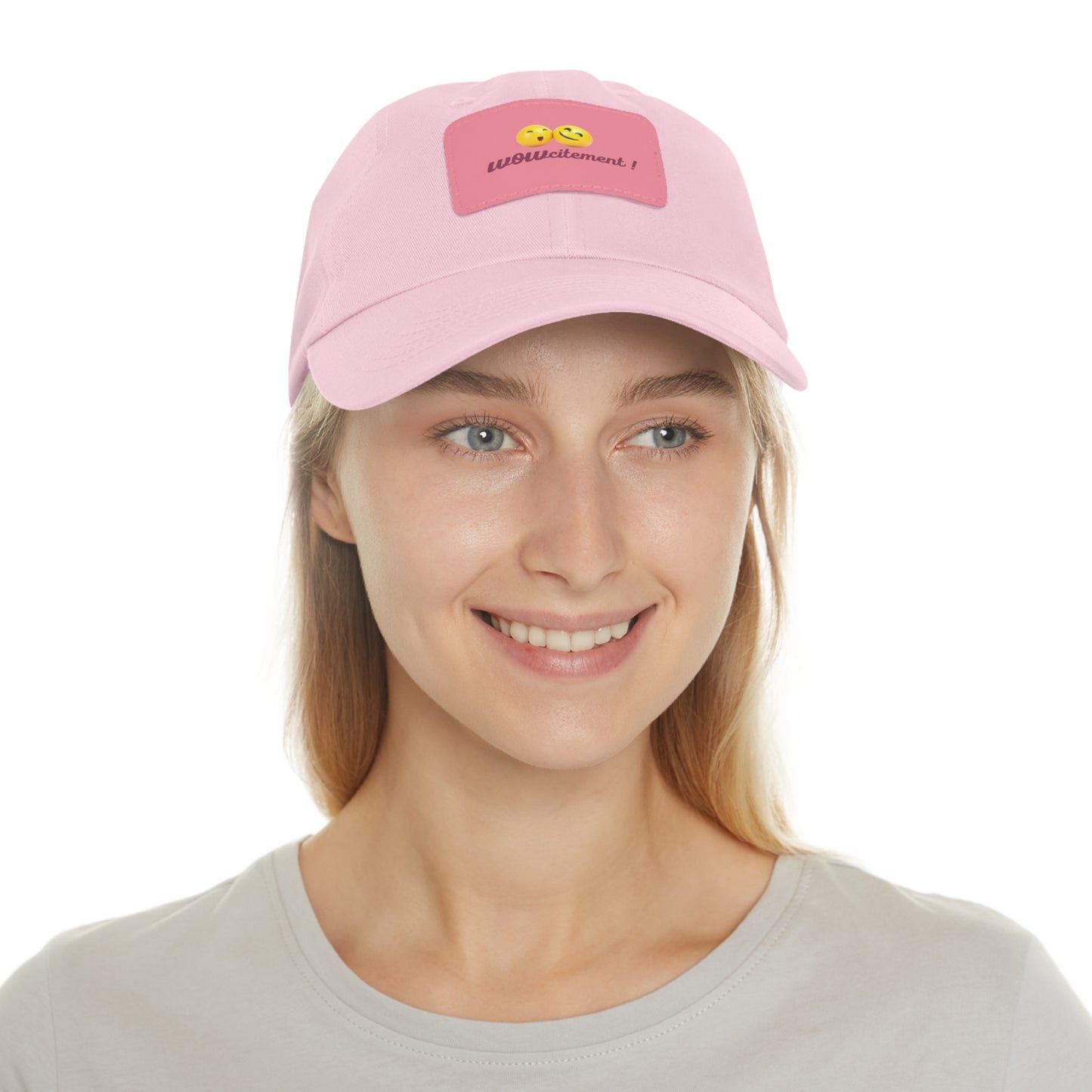 Wowcitement Dad Hat with Leather Patch (Rectangle)