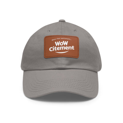 WoWcitement Stylish Dad Hat with Leather Patch - Perfect Gift for Dads, Casual Wear, Outdoor Activities, Festivals, and Everyday Style