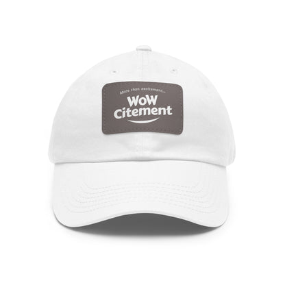 WoWcitement Stylish Dad Hat with Leather Patch - Perfect Gift for Dads, Casual Wear, Outdoor Activities, Festivals, and Everyday Style