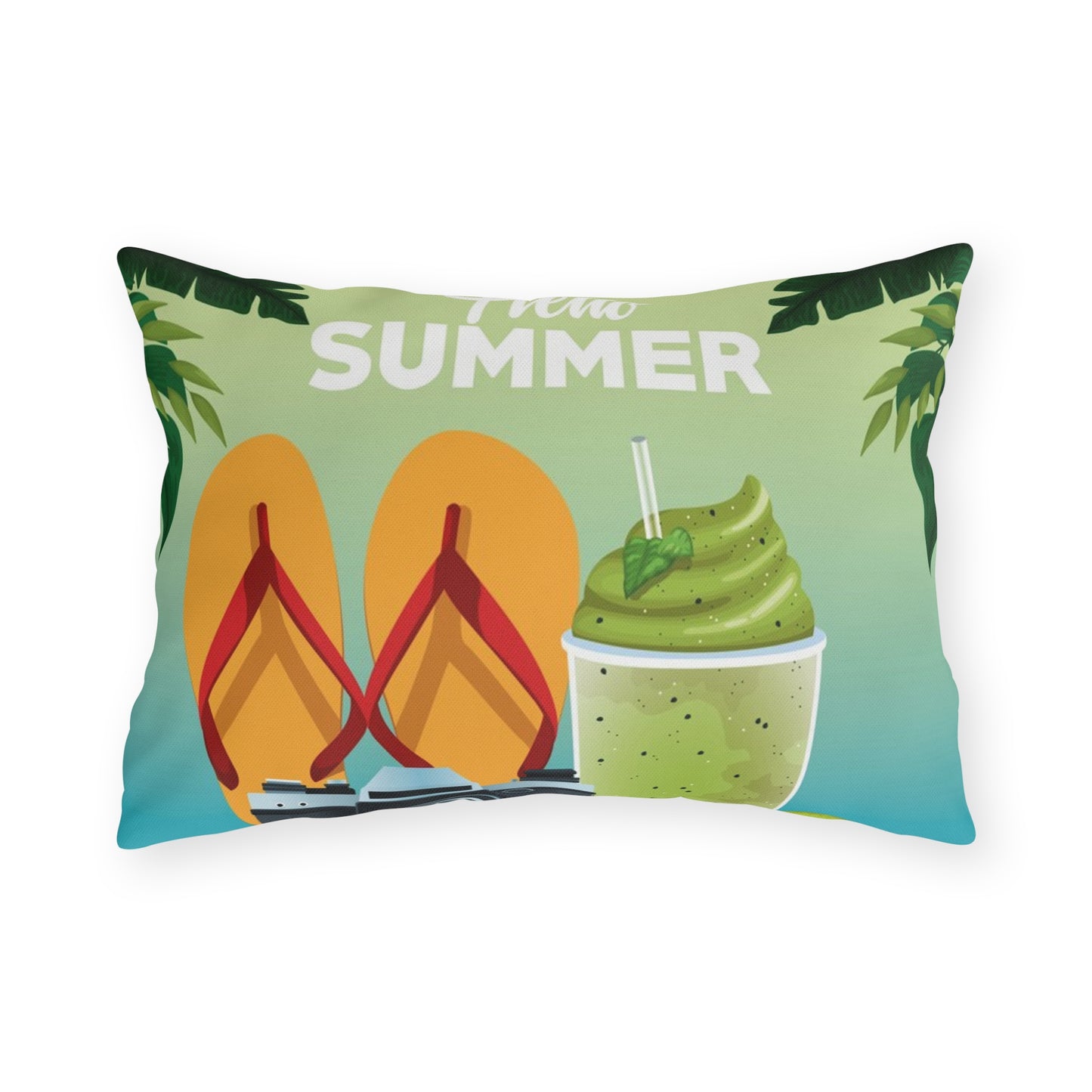 Summer Vibes Outdoor Pillows - Hello Summer Beach Decor