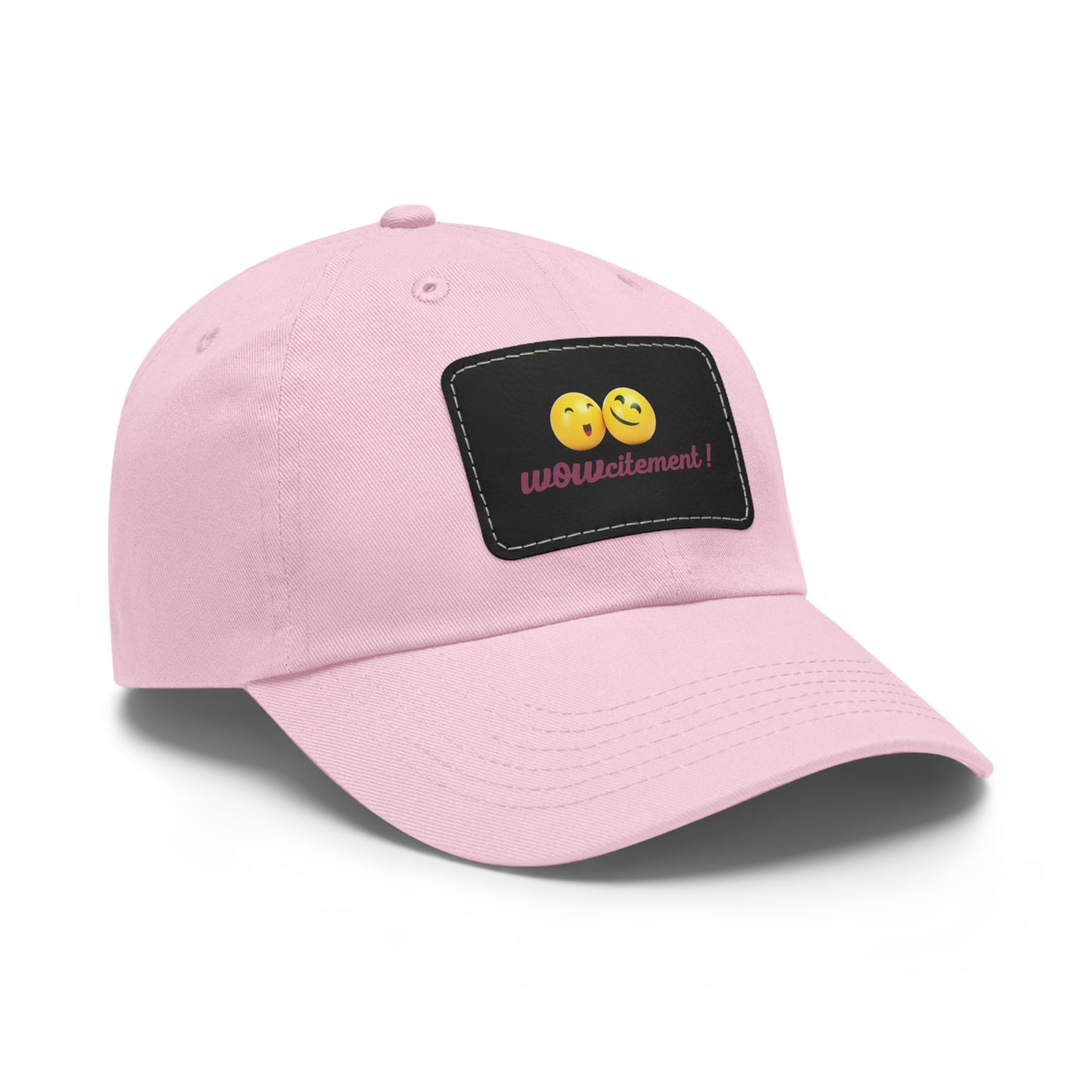 Wowcitement Dad Hat with Leather Patch (Rectangle)