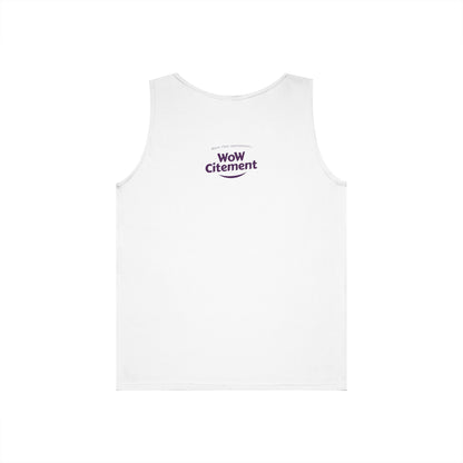 WoWcitement Unisex Cotton Tank Top - Fun Summer Wear, Gift for Friends, Motivational Apparel, Casual Day Out, Beach Wear, Workout Top