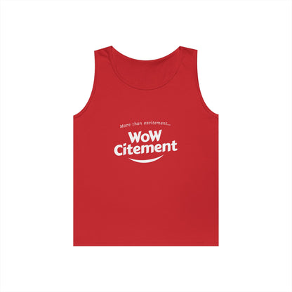 WoWcitement Unisex Cotton Tank Top - Fun Summer Wear, Gift for Friends, Motivational Apparel, Casual Day Out, Beach Wear, Workout Top