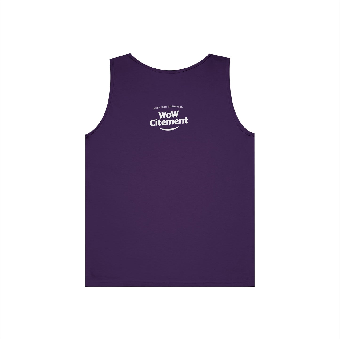 WoWcitement Unisex Cotton Tank Top - Fun Summer Wear, Gift for Friends, Motivational Apparel, Casual Day Out, Beach Wear, Workout Top