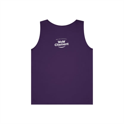 WoWcitement Unisex Cotton Tank Top - Fun Summer Wear, Gift for Friends, Motivational Apparel, Casual Day Out, Beach Wear, Workout Top