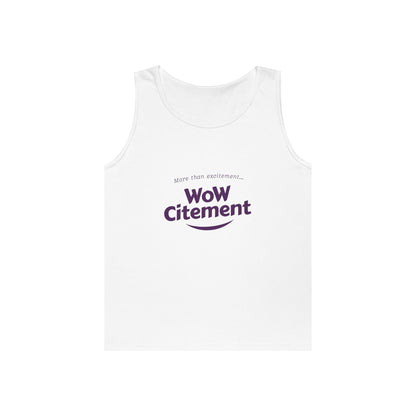 WoWcitement Unisex Cotton Tank Top - Fun Summer Wear, Gift for Friends, Motivational Apparel, Casual Day Out, Beach Wear, Workout Top