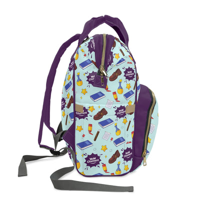 Wowcitement Fun & Functional Diaper Backpack - Ideal for Moms, Gifts for Baby Showers, Everyday Use, Travel, Stylish Baby Gear