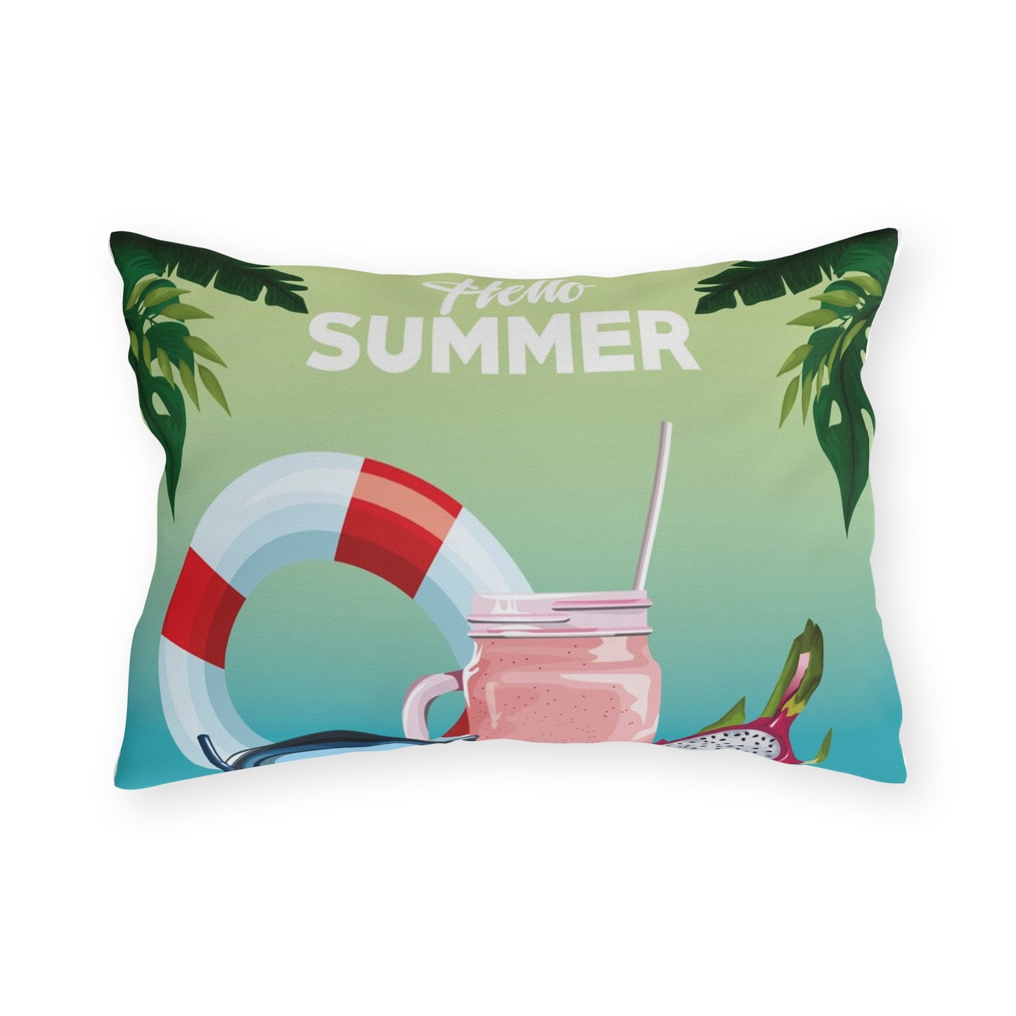 Summer Vibes Outdoor Pillows - Hello Summer Beach Decor